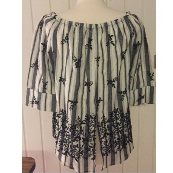 Embroidered Off the Shoulder Top - Picture 3 of 7